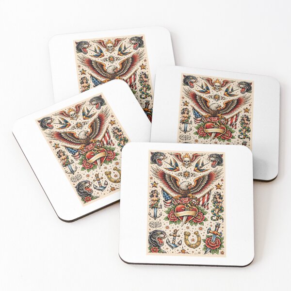 Item preview, American traditional tattoo design  designed and sold by Neon Cactus Co.