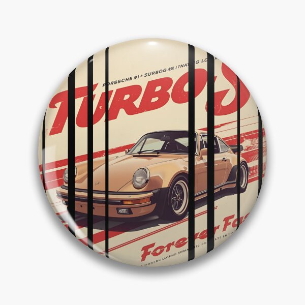 Item preview, Porsch 911 Turbo S inspired Design Vintage racing poster style, dynamic motion lines 15 designed and sold by Neon G.