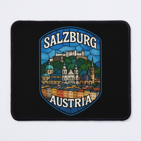 Item preview, Salzburg Austria Europe Stained Glass Art Travel designed and sold by TomFrontierArt.