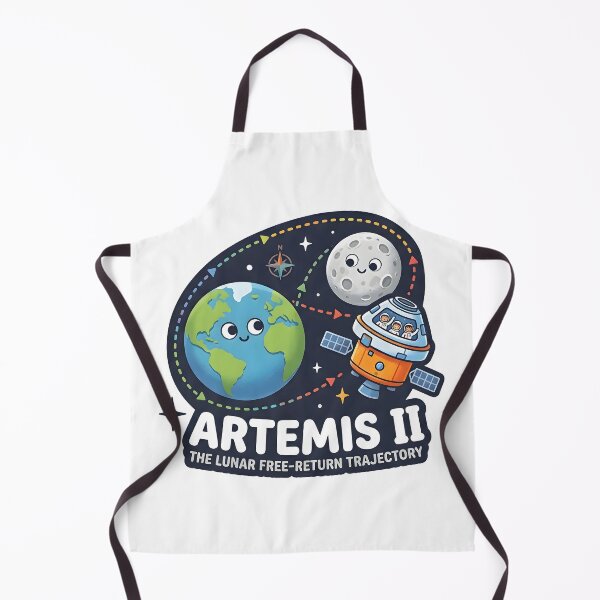Item preview, Artemis II Lunar Free-Return Trajectory Illustration designed and sold by Paulocdias.