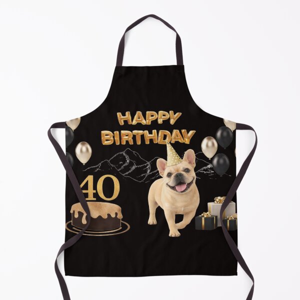 Item preview, French Bulldog Elegant 40th Birthday Card designed and sold by GivingJoy.