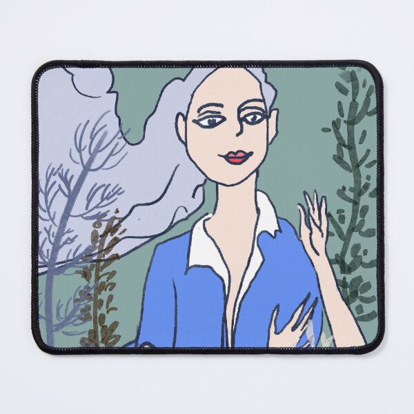 Item preview, Soft Breeze Woman with Botanical Garden  designed and sold by TinTinBloom.