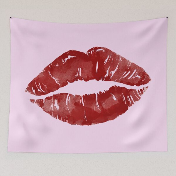 Item preview, Red Lipstick Kiss – Sexy Lips Print, Kiss Me Lips, Red Lips Pattern designed and sold by trendieprints.