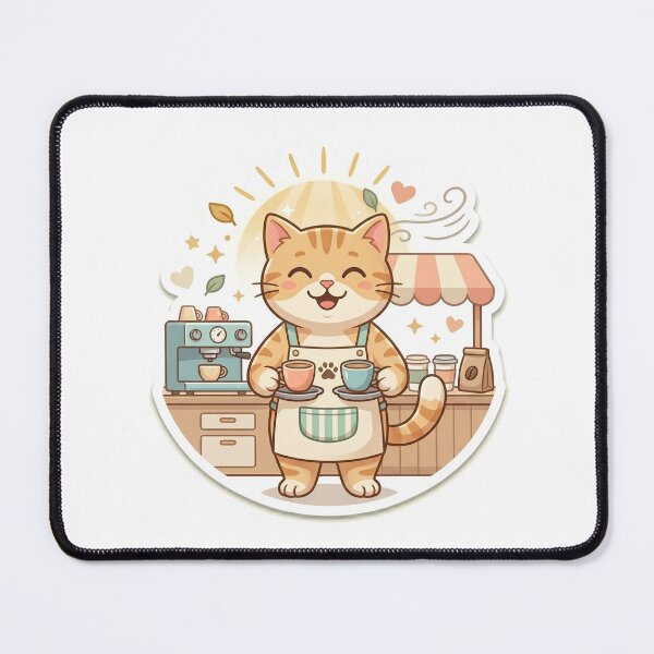Item preview, Cute Smiling Cat Flower Seller in Garden Market Sticker designed and sold by wildbest.