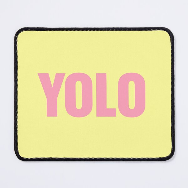 Item preview, YOLO (You Only Live Once) - Pink and Yellow designed and sold by Spring Things.