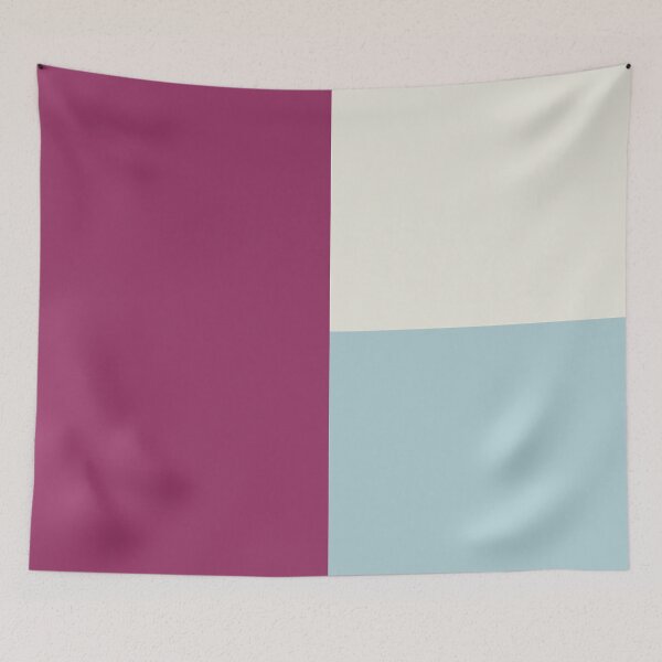 Item preview, MAROON RED, DUCK EGG BLUE and CREAM 3 CHECKERS designed and sold by RachelMacht.