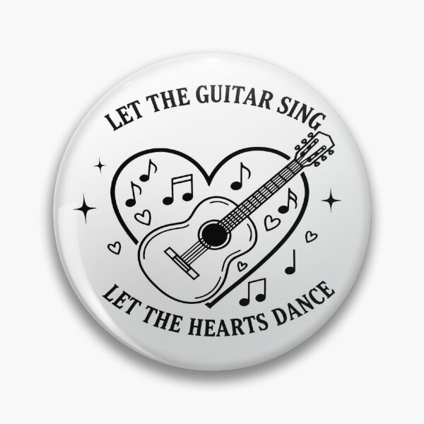 Item preview, Let the Guitar Sing – Let the Hearts Dance designed and sold by Art-Arcade6.