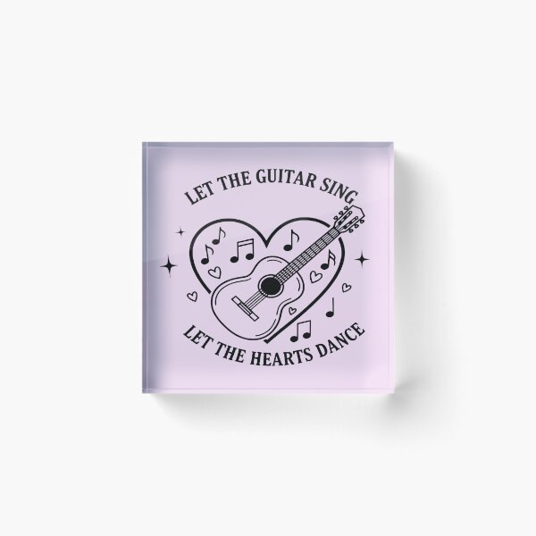 Item preview, Let the Guitar Sing – Let the Hearts Dance designed and sold by Art-Arcade6.