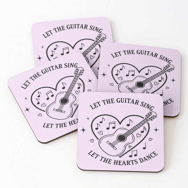 Item preview, Let the Guitar Sing – Let the Hearts Dance designed and sold by Art-Arcade6.