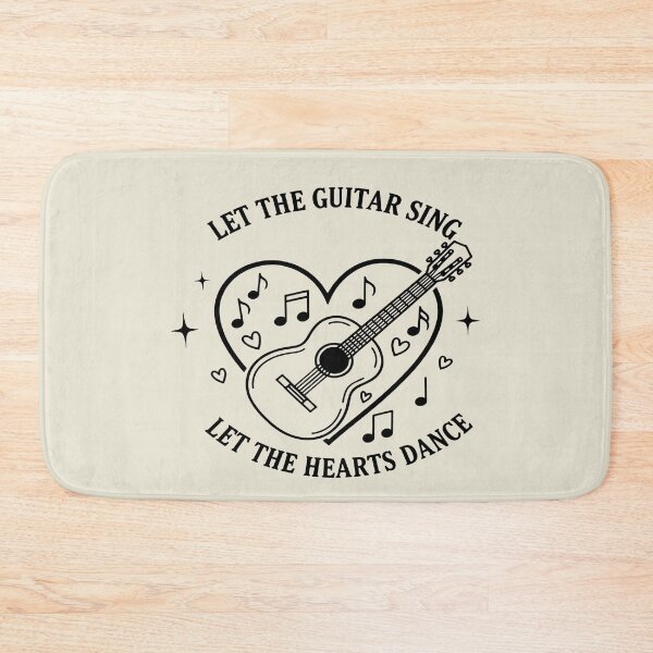 Item preview, Let the Guitar Sing – Let the Hearts Dance designed and sold by Art-Arcade6.