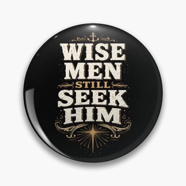 Item preview, Wise Men Still Seek Him - Rugged Masculine Mens Christian Faith Nautical Design designed and sold by Blood Washed Apparel.