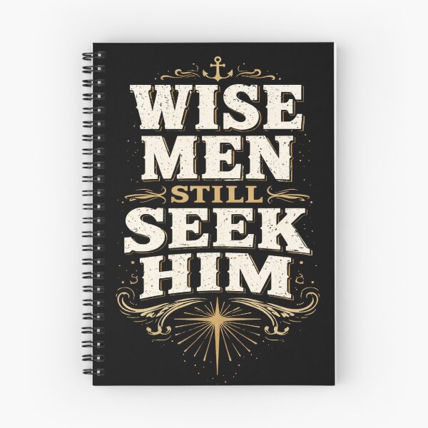 Item preview, Wise Men Still Seek Him - Rugged Masculine Mens Christian Faith Nautical Design designed and sold by Blood Washed Apparel.