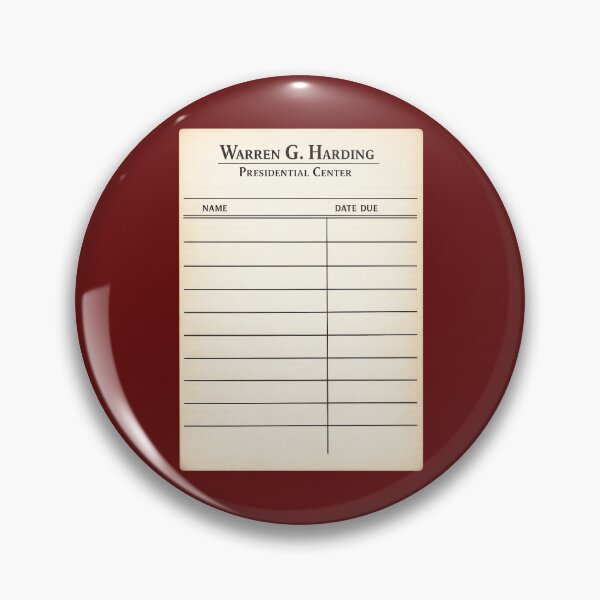 Item preview, Warren G Harding designed and sold by Broken Antler Designs .