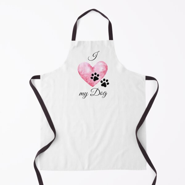 Item preview, I Love my Dog Pink Heart with Double Pawprint designed and sold by jeweleddesigns.
