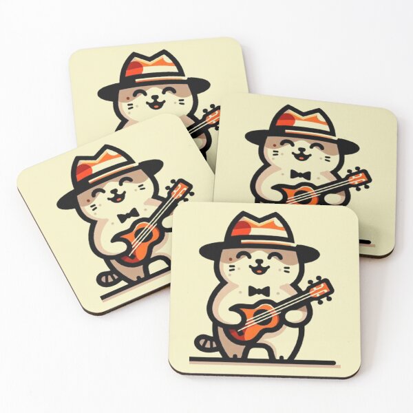 Item preview, Cat Musician – Ukulele Charm designed and sold by Dogandesighn.