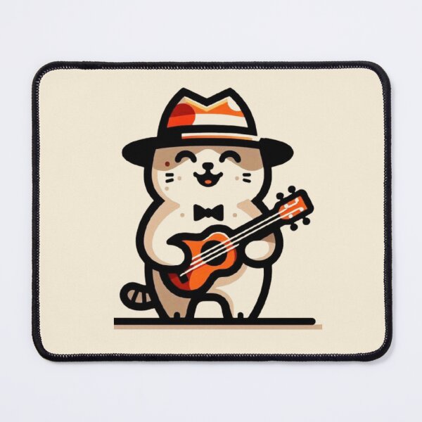 Item preview, Cat Musician – Ukulele Charm designed and sold by Dogandesighn.