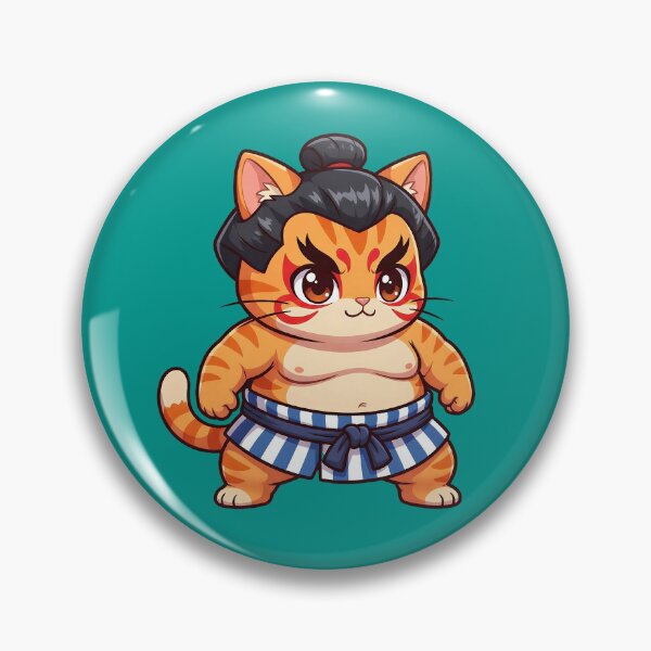 Item preview, Cute Sumo Cat Fighter Kawaii Style designed and sold by CuteKats.