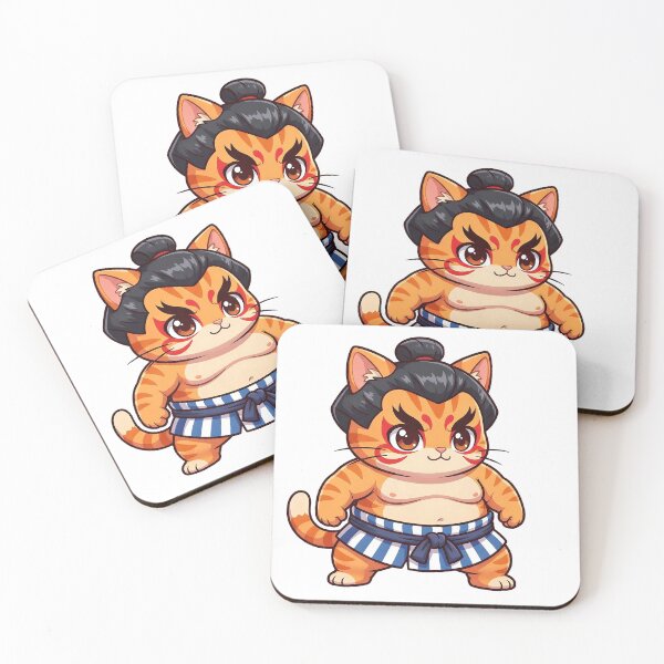 Item preview, Cute Sumo Cat Fighter Kawaii Style designed and sold by CuteKats.