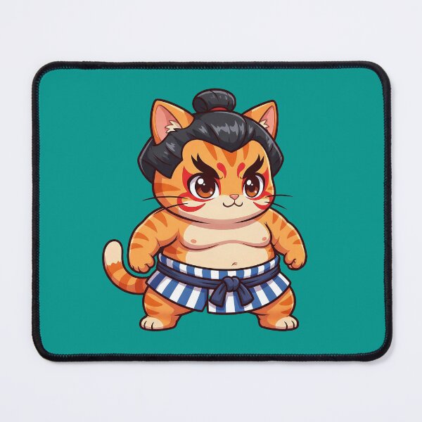 Item preview, Cute Sumo Cat Fighter Kawaii Style designed and sold by CuteKats.