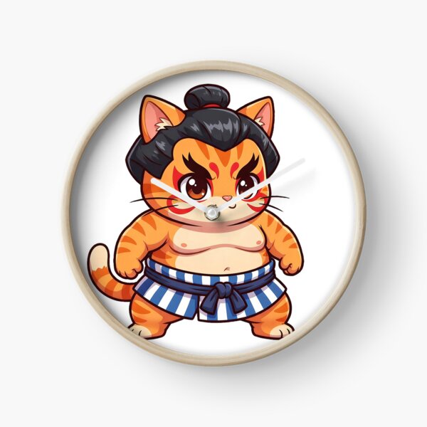 Item preview, Cute Sumo Cat Fighter Kawaii Style designed and sold by CuteKats.