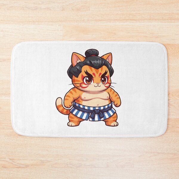 Item preview, Cute Sumo Cat Fighter Kawaii Style designed and sold by CuteKats.