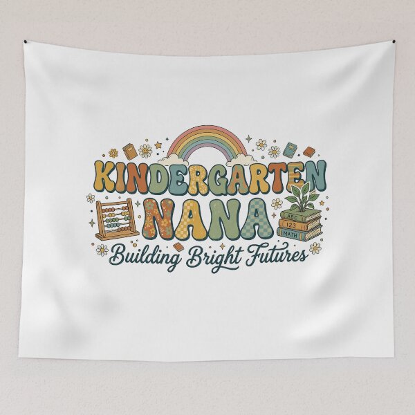 Item preview, Retro Kindergarten Nana - Groovy School Teacher Grandmother Gift designed and sold by MyStore2025.