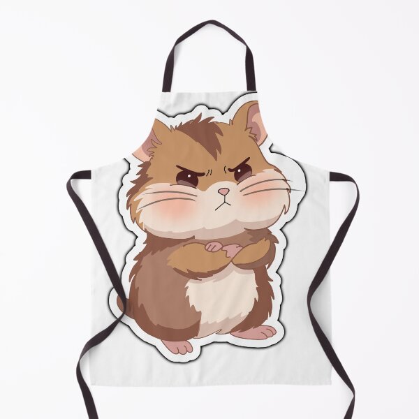 Item preview, Grumpy Hamster Sticker Cute Angry Kawaii Rodent Cartoon Funny Mood Animal designed and sold by pn_terest.