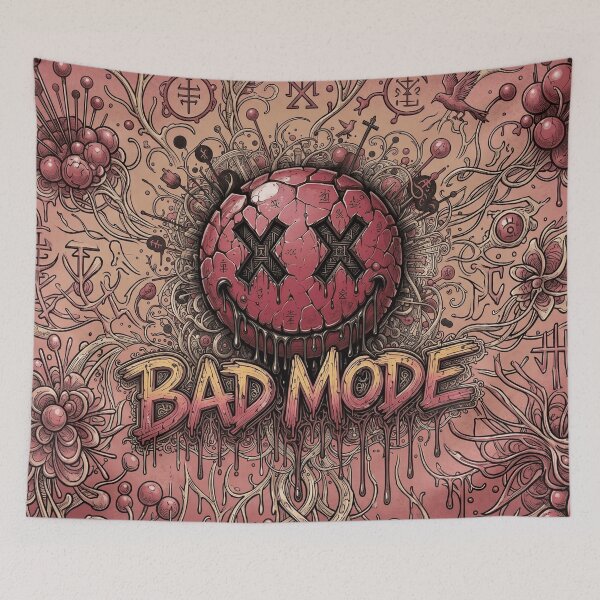Item preview, Bad Mode Edgy Graffiti Smiley Sketch Art designed and sold by MarCinu Art.