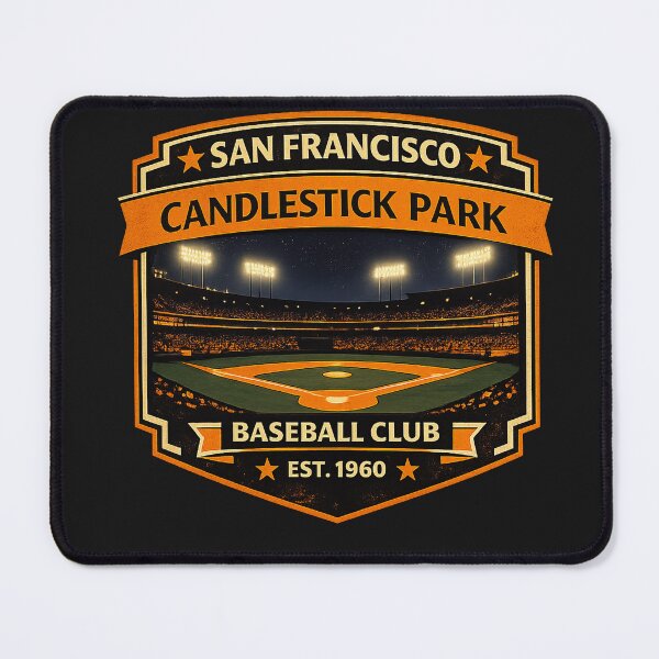Item preview, Candlestick Park Shirt, San Francisco Baseball Vintage Interior, Retro Night Game Tee designed and sold by GhostDawgs.