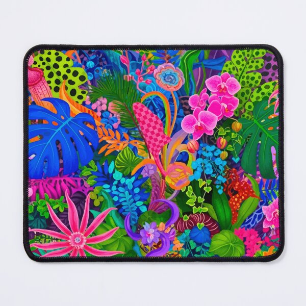 Item preview, Vibrant Maximalist Tropical Jungle Art designed and sold by SholoStudio.