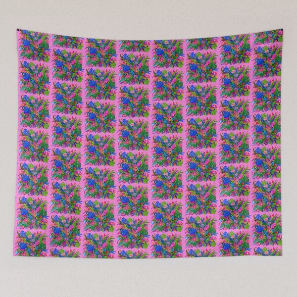 Item preview, Vibrant Maximalist Tropical Jungle Art designed and sold by SholoStudio.