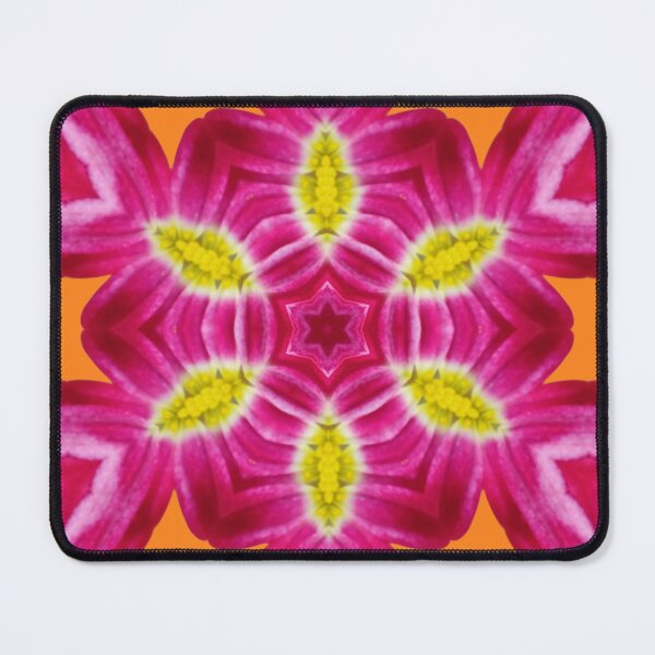 Item preview, Pink and Orange Floral Pattern – Warm Kaleidoscope Design designed and sold by SilentBloomLab.