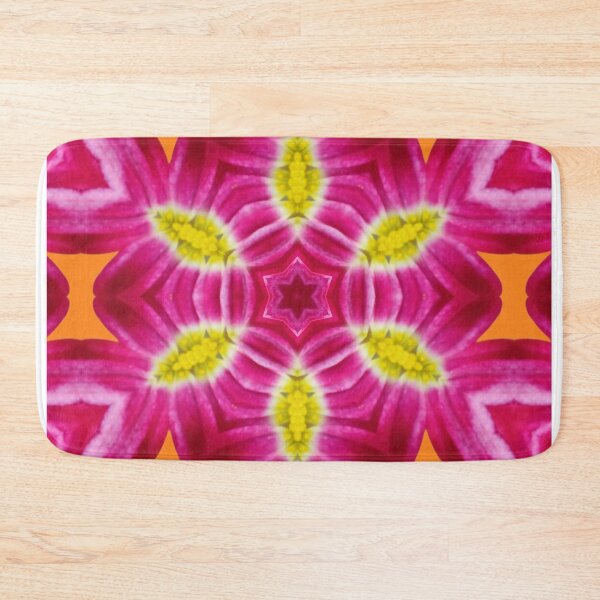 Item preview, Pink and Orange Floral Pattern – Warm Kaleidoscope Design designed and sold by SilentBloomLab.