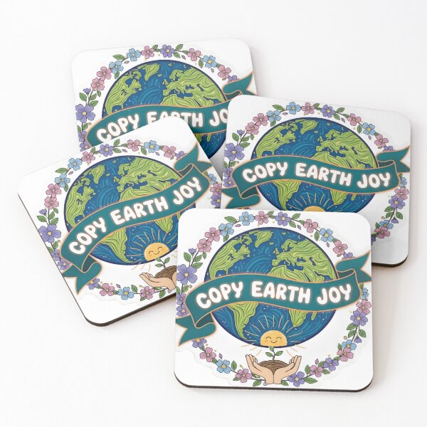 Item preview, Copy Earth Joy Cute Planet Sticker | Eco Friendly Nature Love Design | Save Earth Aesthetic Art designed and sold by Bhaskar Digital Art.