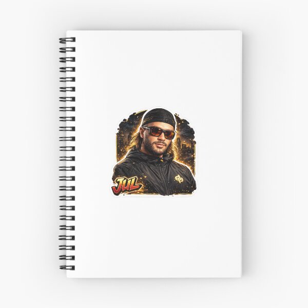 Item preview, Jul Sticker - French Rap OP Urban City Flames Illustration designed and sold by StickerPrénom.