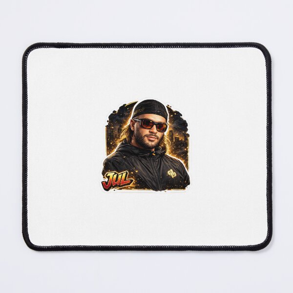 Item preview, Jul Sticker - French Rap OP Urban City Flames Illustration designed and sold by StickerPrénom.