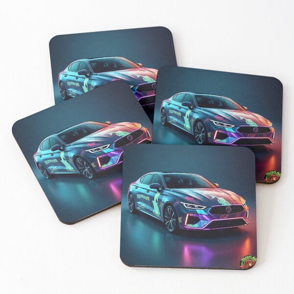Item preview, Neon Pulse Sports Sedan designed and sold by TOCOCLAWS.