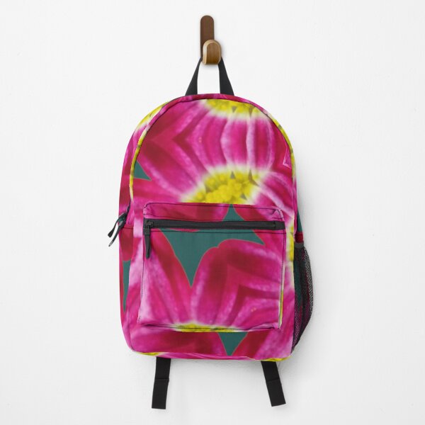 Item preview, Pink Floral Kaleidoscope with Deep Green Background designed and sold by SilentBloomLab.