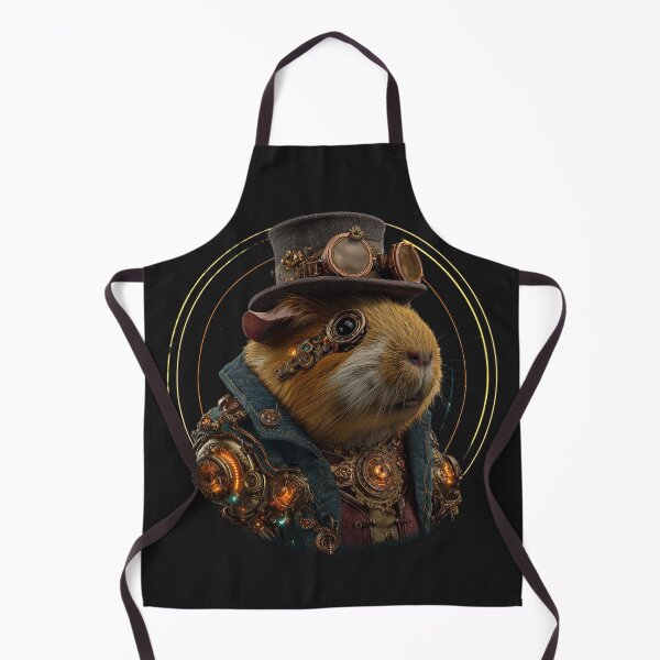 Item preview, Steampunk Guinea Pig – Nerdy Engineer Rodent Design designed and sold by Valvarius-vibe.