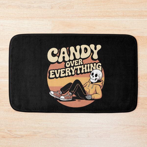 Item preview, Candy Over Everything - Relaxing Skeleton Retro Sunset designed and sold by Raw Tigers.