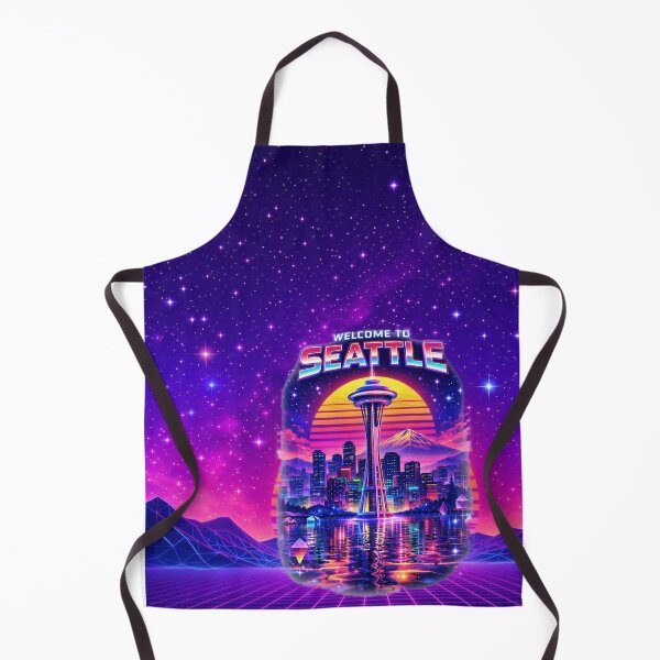 Item preview, Seattle Synthwave Sunset – Retro Cityscape designed and sold by MysticOzzy.