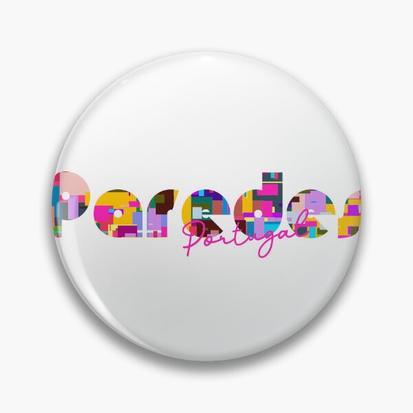 Item preview, Paredes, Portugal, Vibrant Abstract City Typography Art designed and sold by Wanderful-roads.