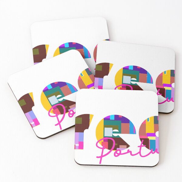 Item preview, Paredes, Portugal, Vibrant Abstract City Typography Art designed and sold by Wanderful-roads.