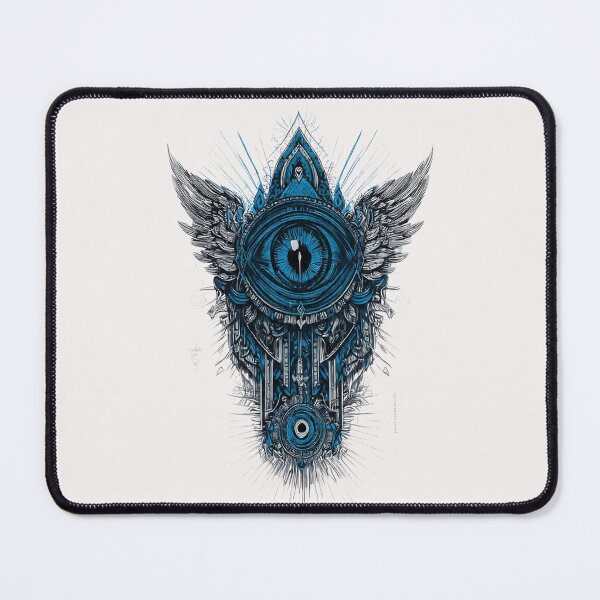 Item preview, Celestial Winged Eye: Guardian of the Digital Void designed and sold by SepboiStudioMerch.