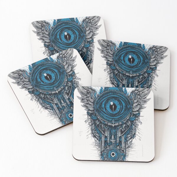Item preview, Celestial Winged Eye: Guardian of the Digital Void designed and sold by SepboiStudioMerch.