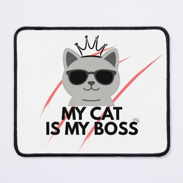 Item preview, My Cat Is a Boss – Funny Cute Cat Lover Statement Design designed and sold by TheQuotecrafted.