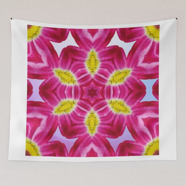 Item preview, Soft Pink Floral Kaleidoscope – Light Minimal Botanical Design designed and sold by SilentBloomLab.