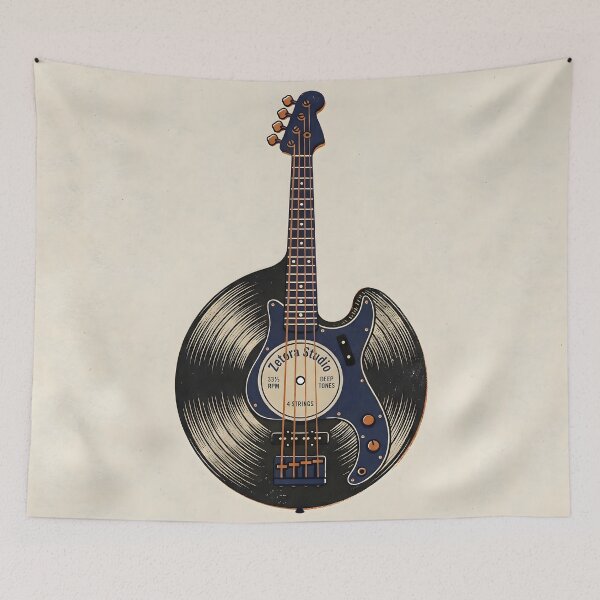 Item preview, Groove Bass Vinyl Record Anatomy designed and sold by ZETORA Studio.