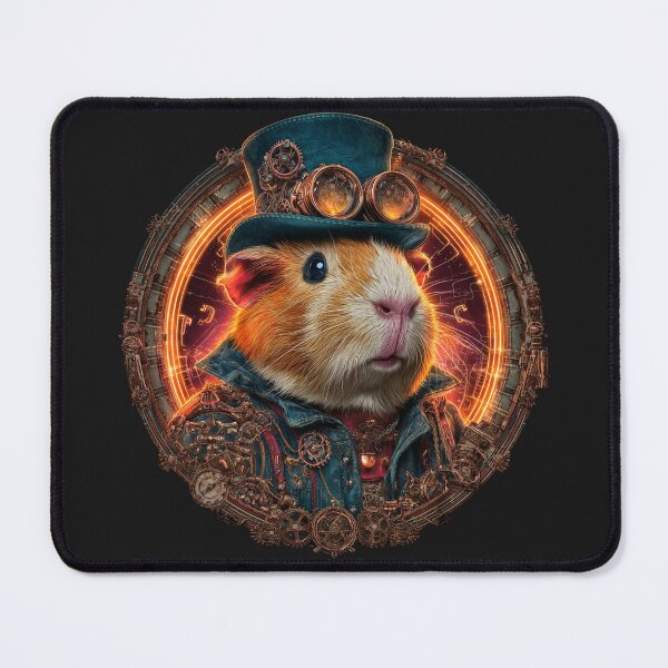 Item preview, Steampunk Guinea Pig Engineer – Clockwork Animal Portrait designed and sold by Valvarius-vibe.