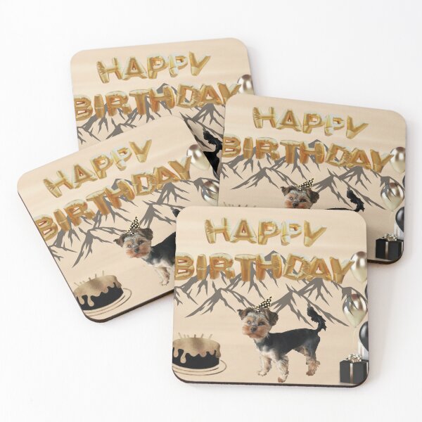 Item preview, Yorkshire Terrier Happy Birthday Card designed and sold by GivingJoy.